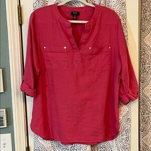Jones New York Signature Pink Blouse